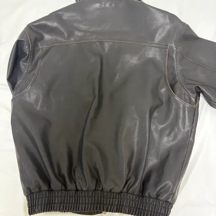 [BUNJANG] M&amp;N Glow Leather Jacket / [므앤] 글로우 레더 점퍼