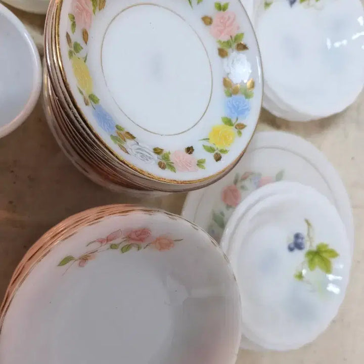 [BUNJANG] Vintage Milk Glass Set / 빈티지 근대사 밀크 그릇 입니다