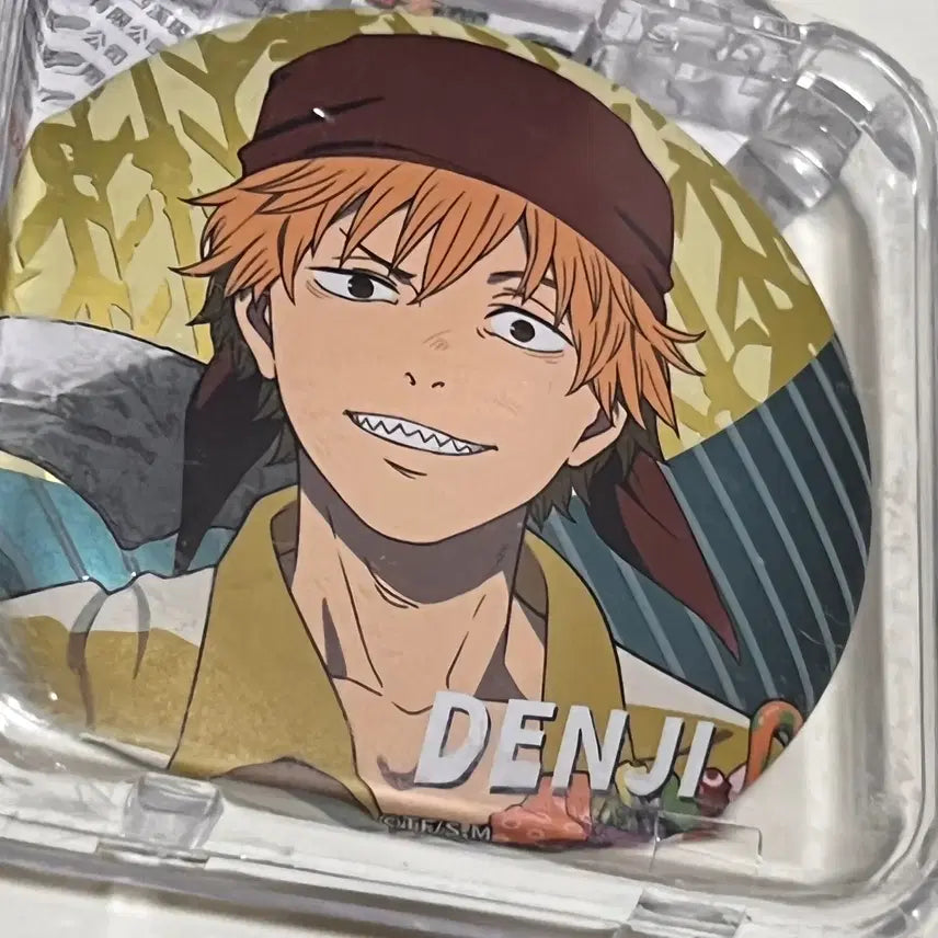 [BUNJANG] Chainsaw Man Denji 75mm Can Badge / 체인소맨 덴지 빅 캔뱃지 케이스 포함 75mm