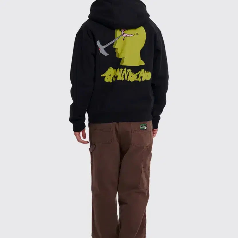 [BUNJANG] Brain Dead Zip-up Hoodie (L) / 브레인데드 집업 후드 L 사이즈