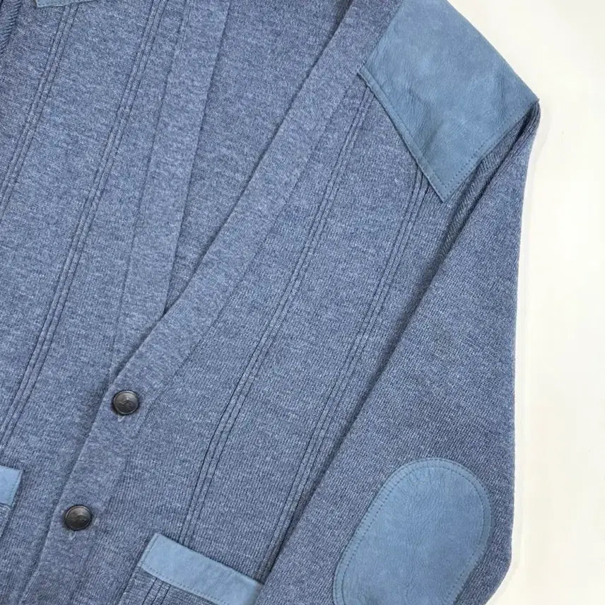 [BUNJANG] Burberry Knight Logo Patch Pocket Commando Knit Cardigan / 버버리 브라운 패치 포켓 기마로고 코만도 니트 가디건 M