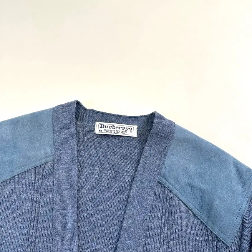 [BUNJANG] Burberry Knight Logo Patch Pocket Commando Knit Cardigan / 버버리 브라운 패치 포켓 기마로고 코만도 니트 가디건 M