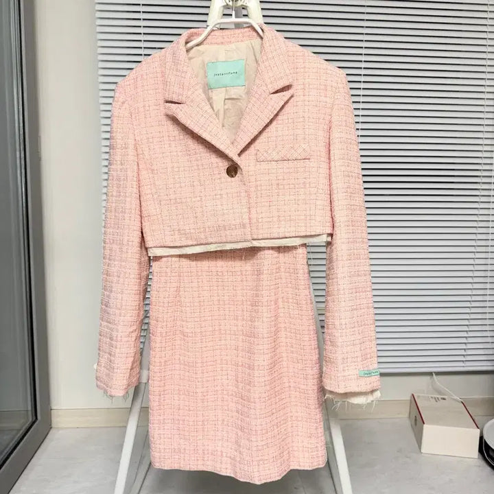 [BUNJANG] InstantFunk Tweed Jacket and Dress Bundle Set / 인스턴트펑크 트위드 자켓원피스 셋업