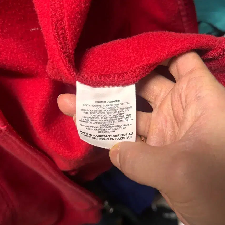 [BUNJANG] Nike Vintage Red Hoodie Zip-up / 나이키 빈티지 색감 레드 후디후드집업 /풀집업 xL사이즈