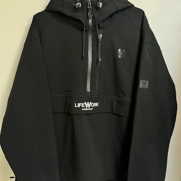 [BUNJANG] LifeWork Black Hooded Anorak / 라이프워크 블랙후드 아노락 (새상품)