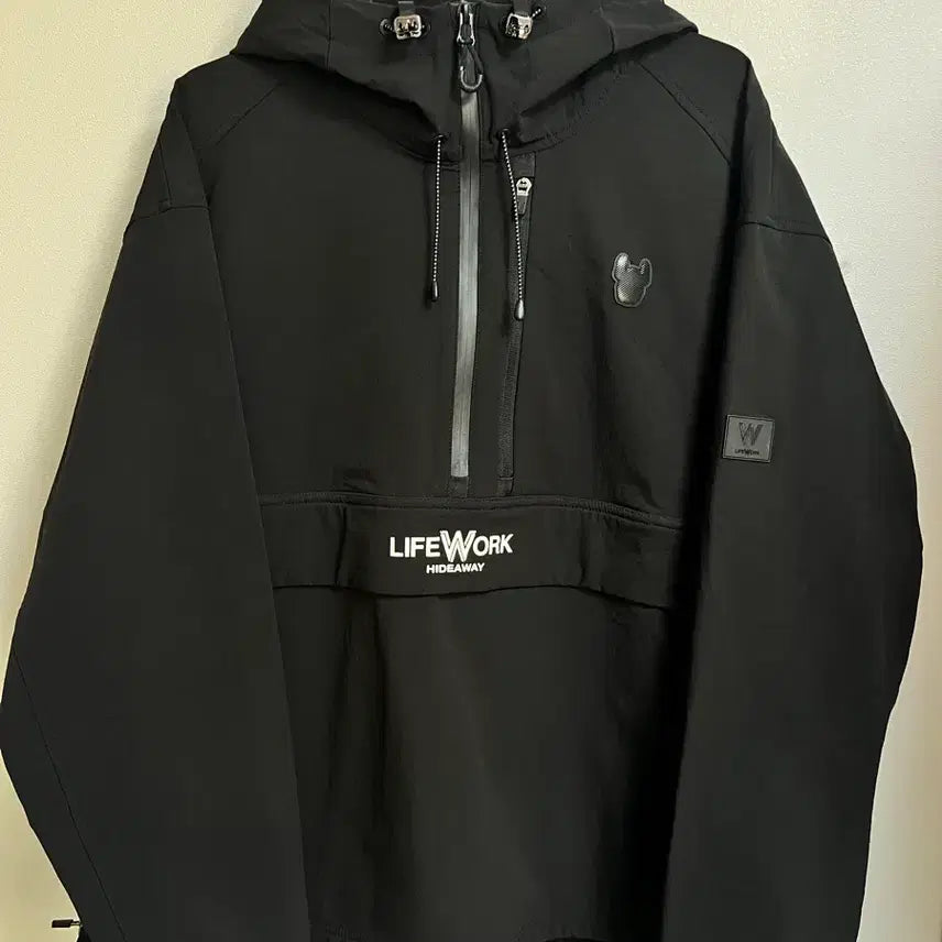 [BUNJANG] LifeWork Black Hooded Anorak / 라이프워크 블랙후드 아노락 (새상품)