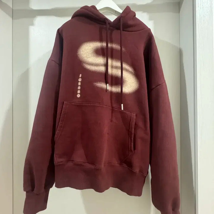 [BUNJANG] Sorano Burgundy Hoodie / 소라노 후드티