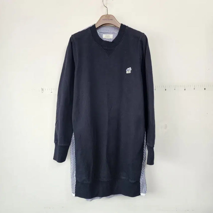 [BUNJANG] Studio Tomboy Long Striped Sweatshirt Dress / 스튜디오 톰보이 롱 맨투맨 원피스