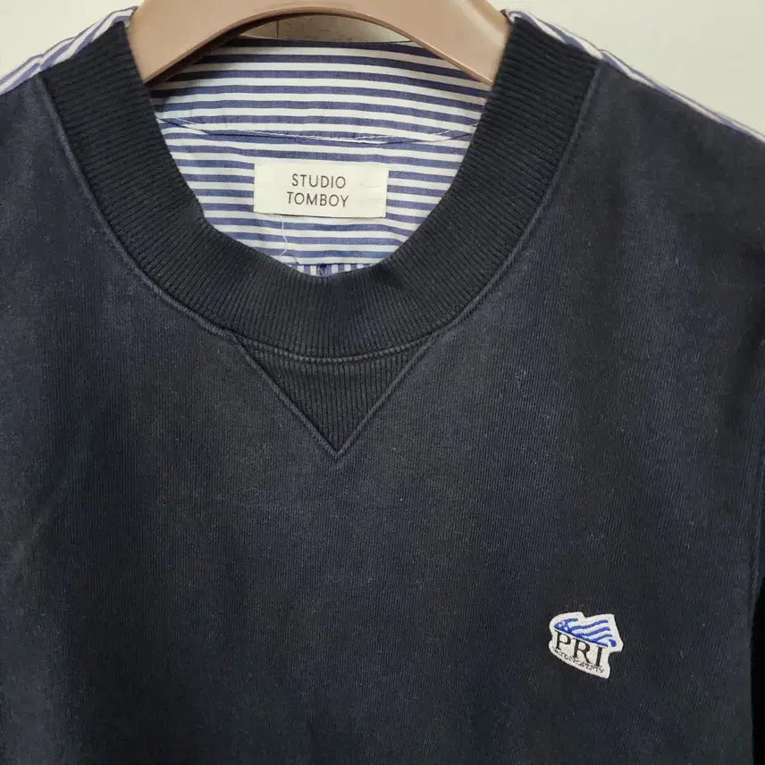 [BUNJANG] Studio Tomboy Long Striped Sweatshirt Dress / 스튜디오 톰보이 롱 맨투맨 원피스