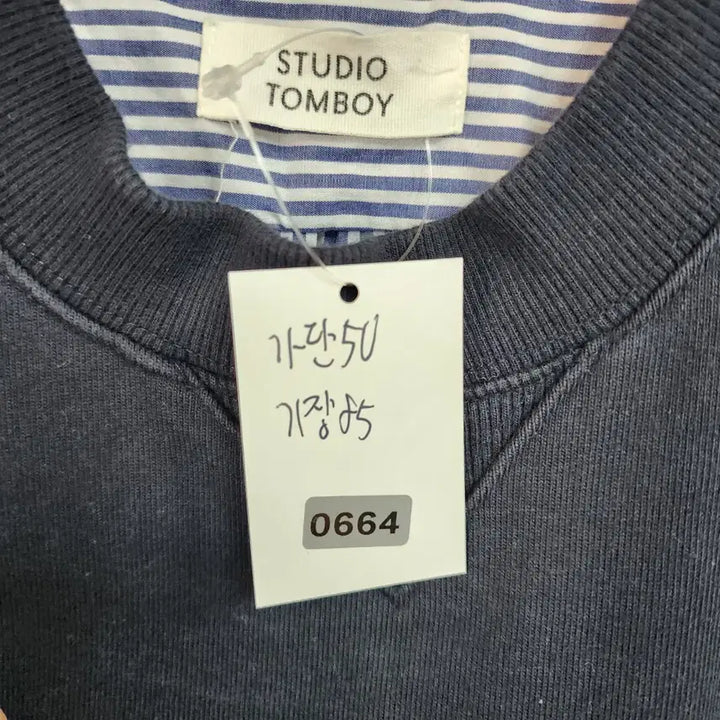 [BUNJANG] Studio Tomboy Long Striped Sweatshirt Dress / 스튜디오 톰보이 롱 맨투맨 원피스