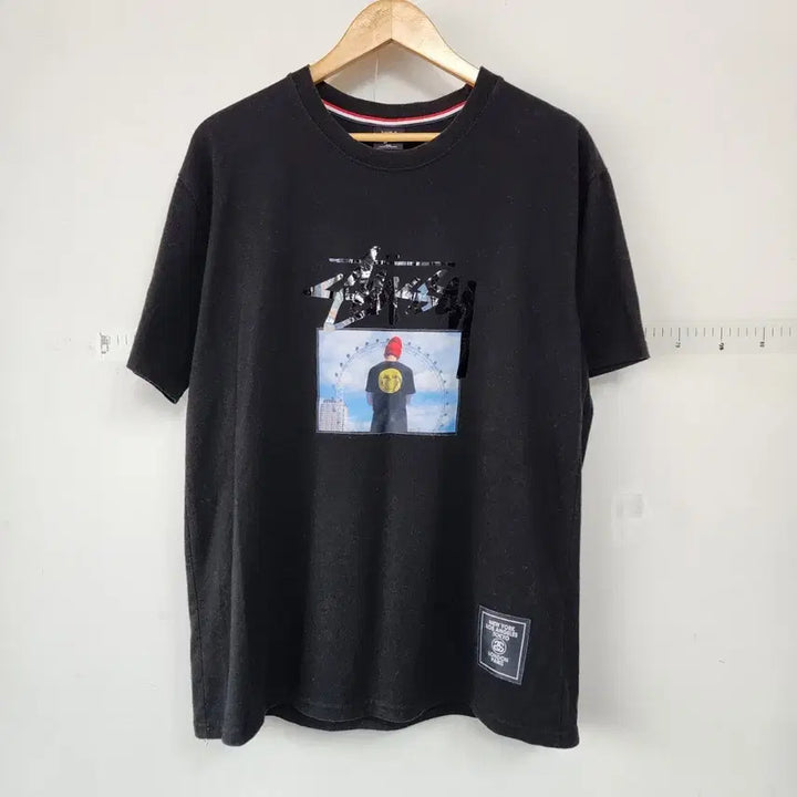 [BUNJANG] Stussy Black Short Sleeve T-shirt / 스투시 블랙 반팔 티셔츠 프린팅