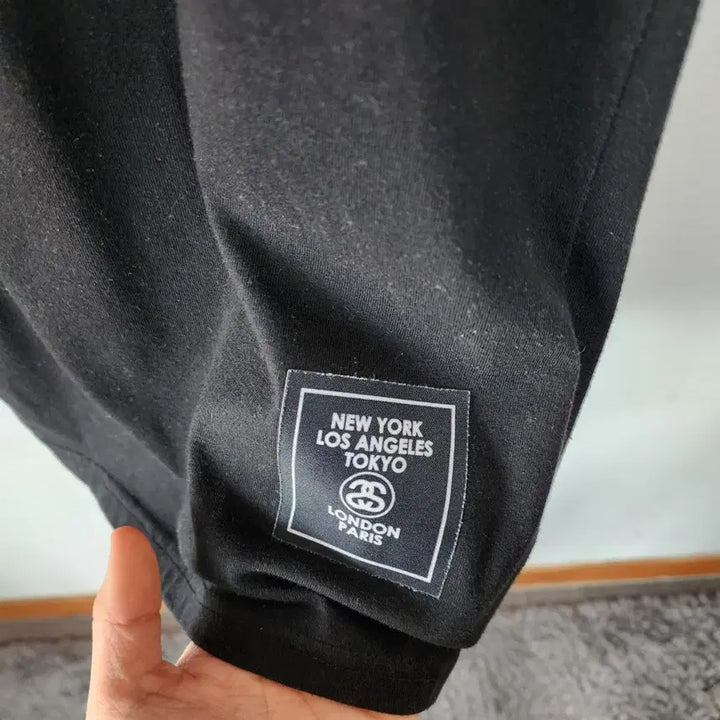 [BUNJANG] Stussy Black Short Sleeve T-shirt / 스투시 블랙 반팔 티셔츠 프린팅