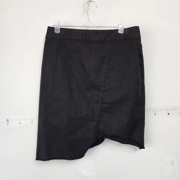 [BUNJANG] Egoist Black Asymmetrical Mini Skirt / 에고이스트 블랙 언발 미니 스커트