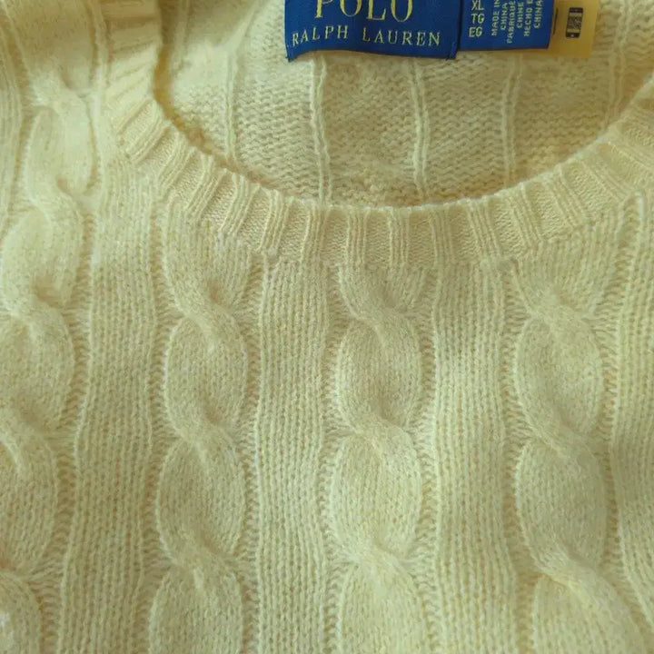 [BUNJANG] Polo Wool Cashmere Cable Sweater / 폴로 울캐시미어 케이블 스웨터