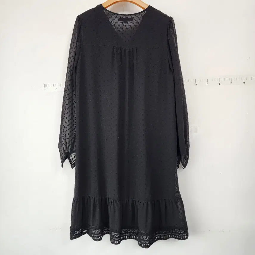 [BUNJANG] Thursday Island Long Black Dress / 써스데이아일랜드 블랙 롱 원피스