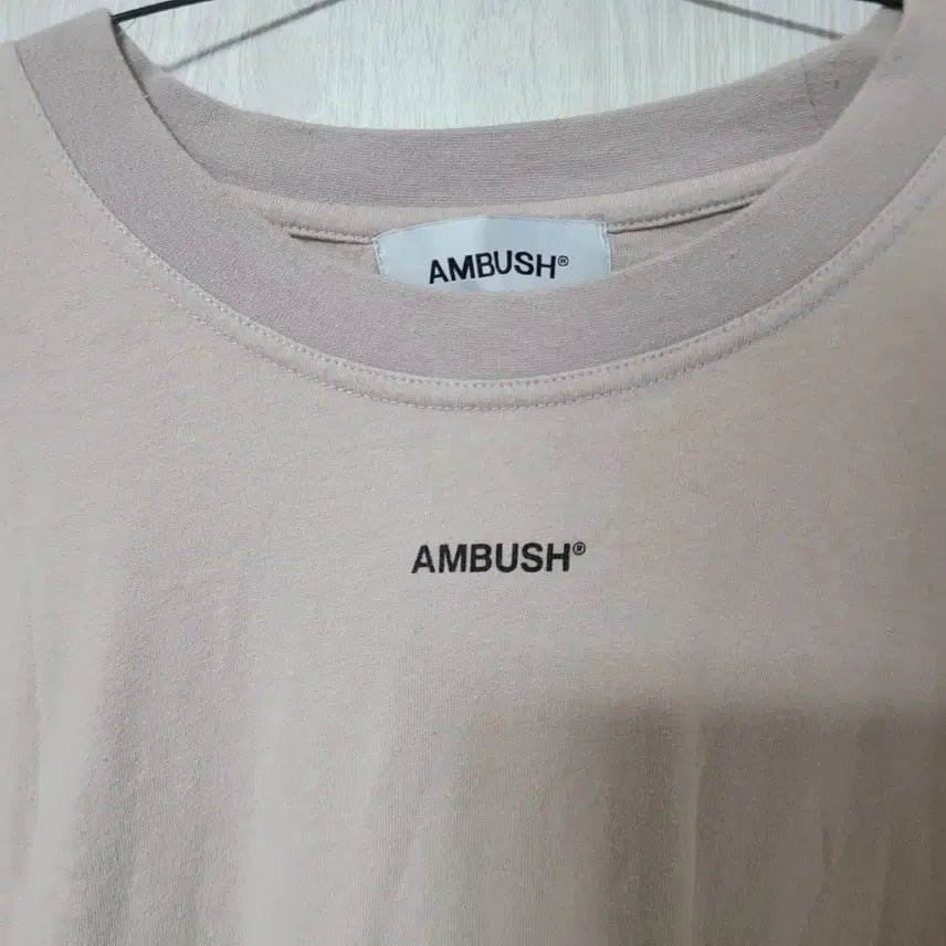 [BUNJANG] AMBUSH Beige Long Sleeve T-shirt / AMBUSH 엠부쉬 베이지색 긴팔 티셔츠