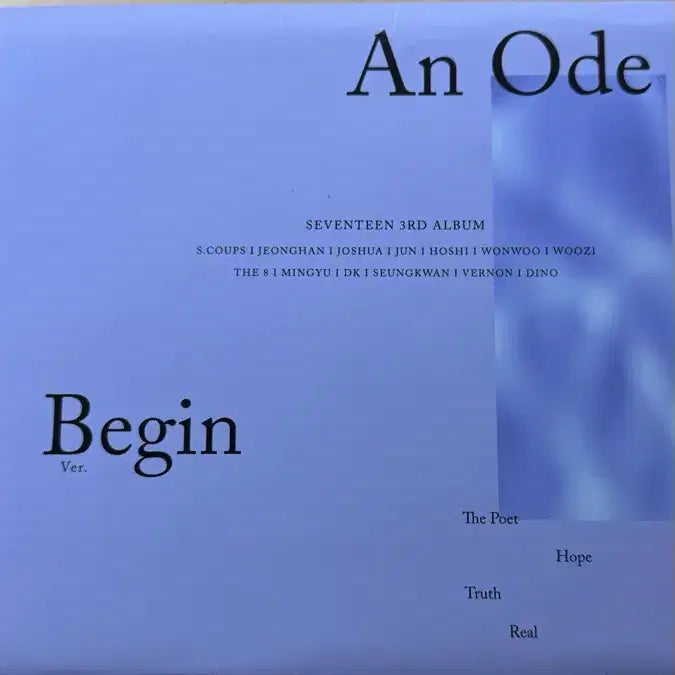 [BUNJANG] SEVENTEEN An Ode Begin Album / 세븐틴 An Ode Begin 앨범