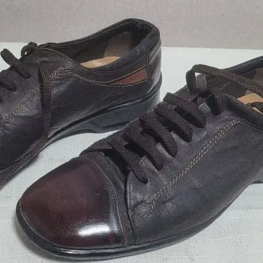 [BUNJANG] Leather Casual Loafers - Brown - Men&