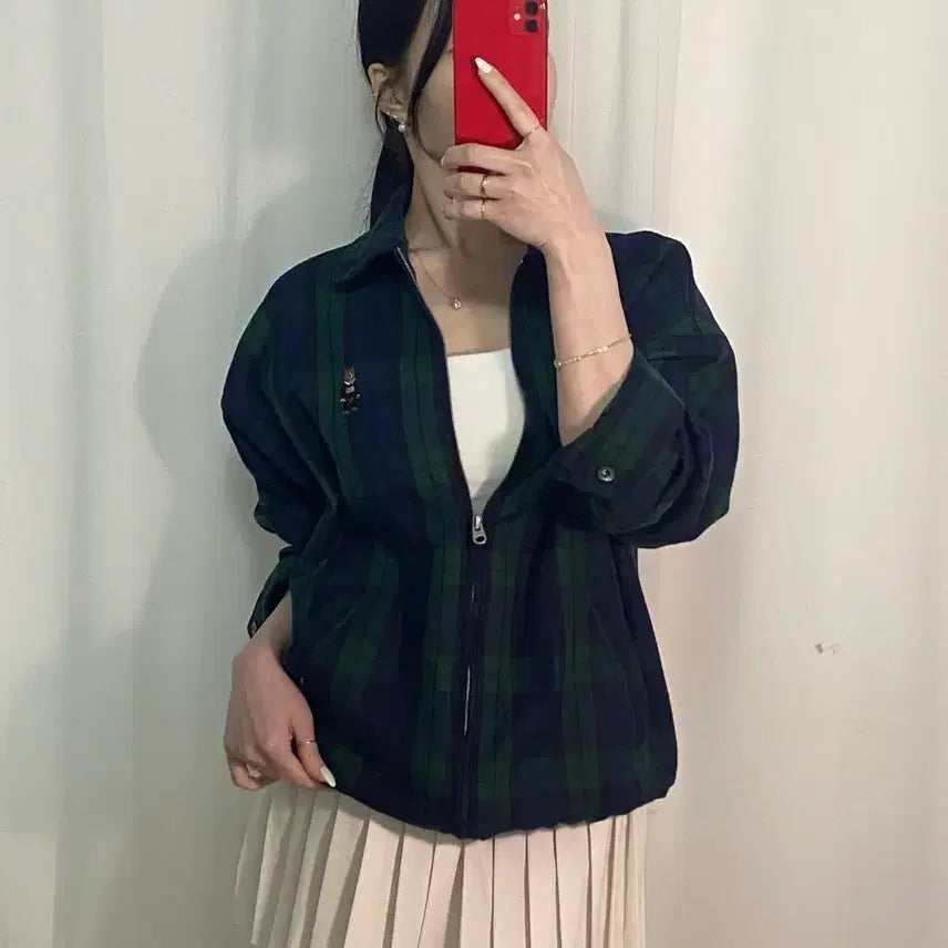 [BUNJANG] Who.A.U Check Pattern Jacket / 후아유 체크패턴 자켓