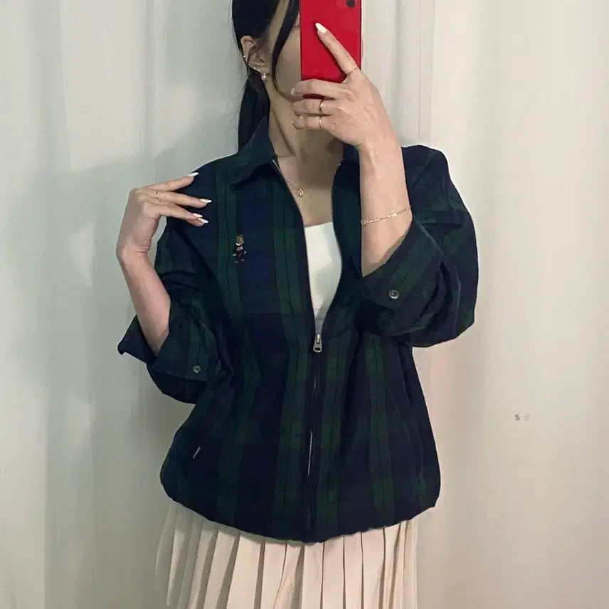 [BUNJANG] Who.A.U Check Pattern Jacket / 후아유 체크패턴 자켓