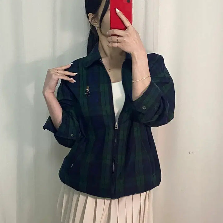 [BUNJANG] Who.A.U Check Pattern Jacket / 후아유 체크패턴 자켓