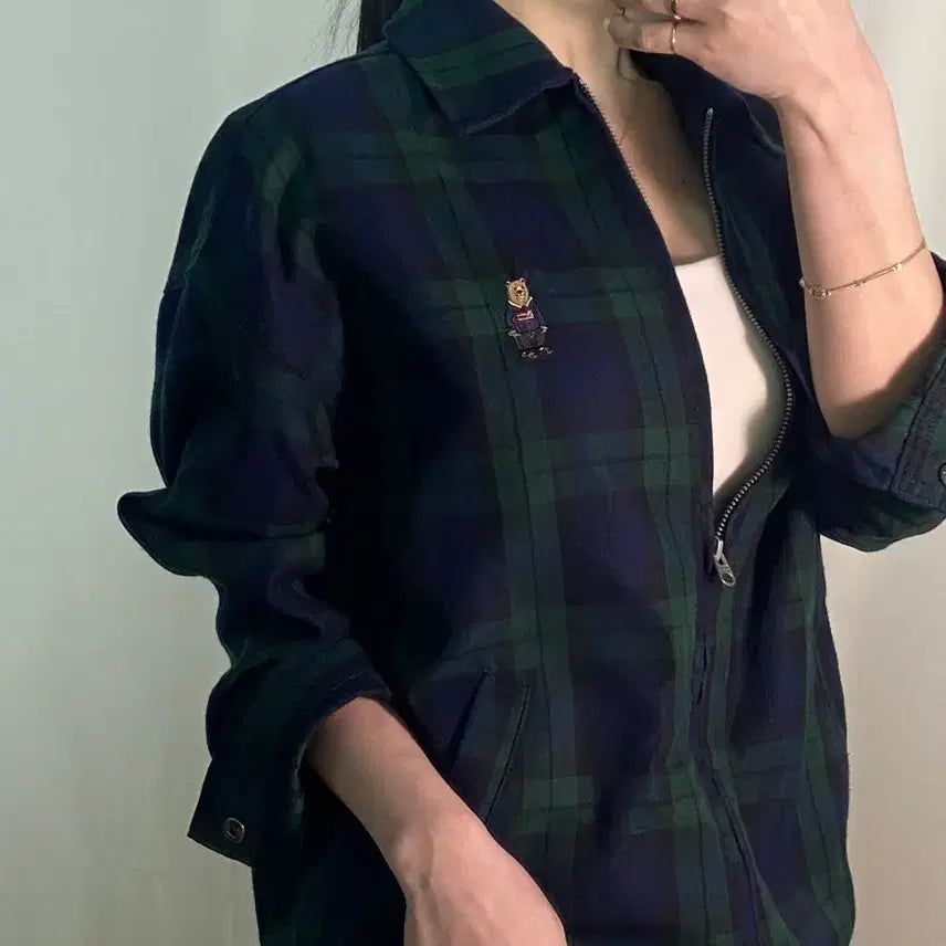 [BUNJANG] Who.A.U Check Pattern Jacket / 후아유 체크패턴 자켓