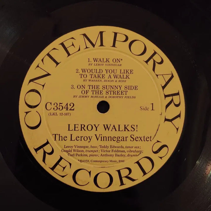 [BUNJANG] Leroy Vinnegar Original Jazz LP / ORIGINAL JAZZ LP - LEROY VINNEGAR