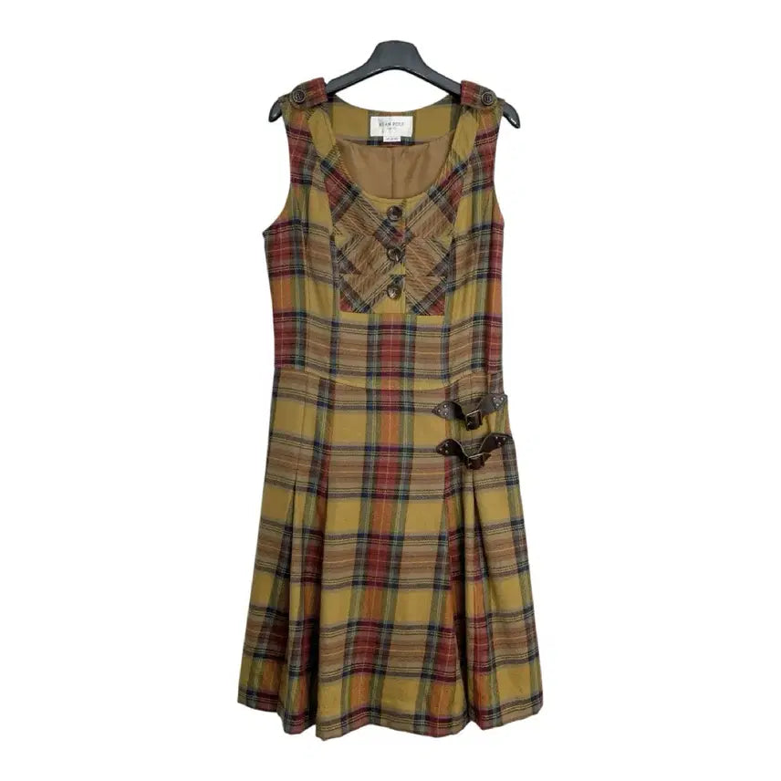 [BUNJANG] BEAN POLE Checked Pattern Dress / BEAN POLE 빈폴 체크 패턴 원피스