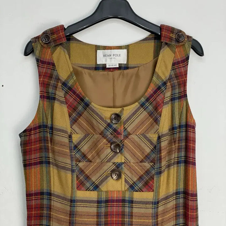 [BUNJANG] BEAN POLE Checked Pattern Dress / BEAN POLE 빈폴 체크 패턴 원피스