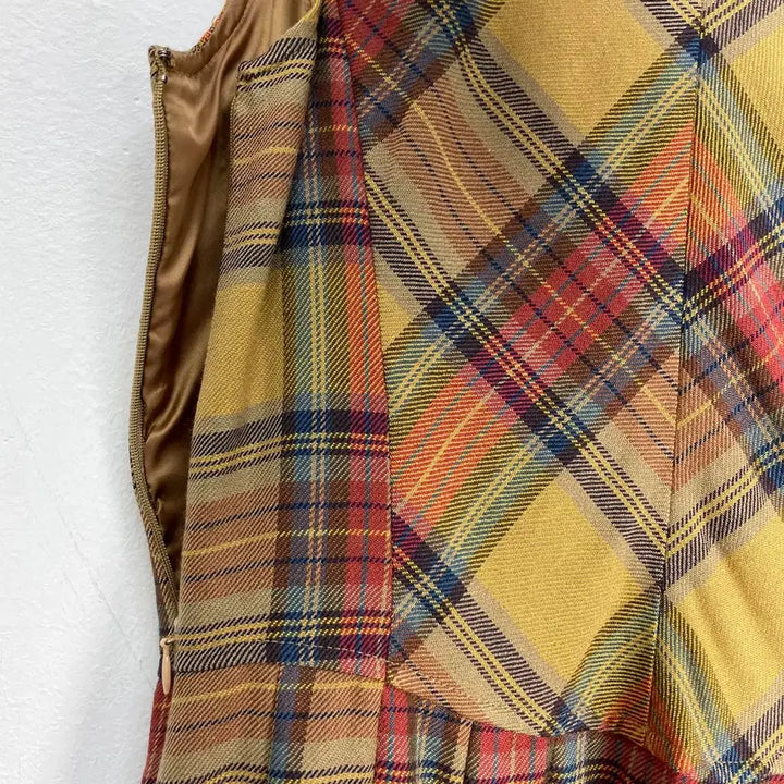 [BUNJANG] BEAN POLE Checked Pattern Dress / BEAN POLE 빈폴 체크 패턴 원피스