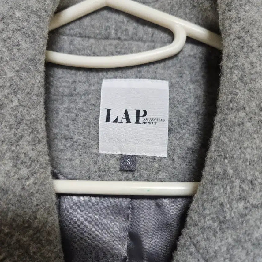 [BUNJANG] LAP Double Button Coat - Gray / LAP 랩 더블 버튼 코트 회색