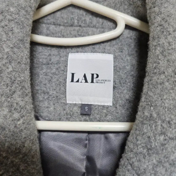 [BUNJANG] LAP Double Button Coat - Gray / LAP 랩 더블 버튼 코트 회색