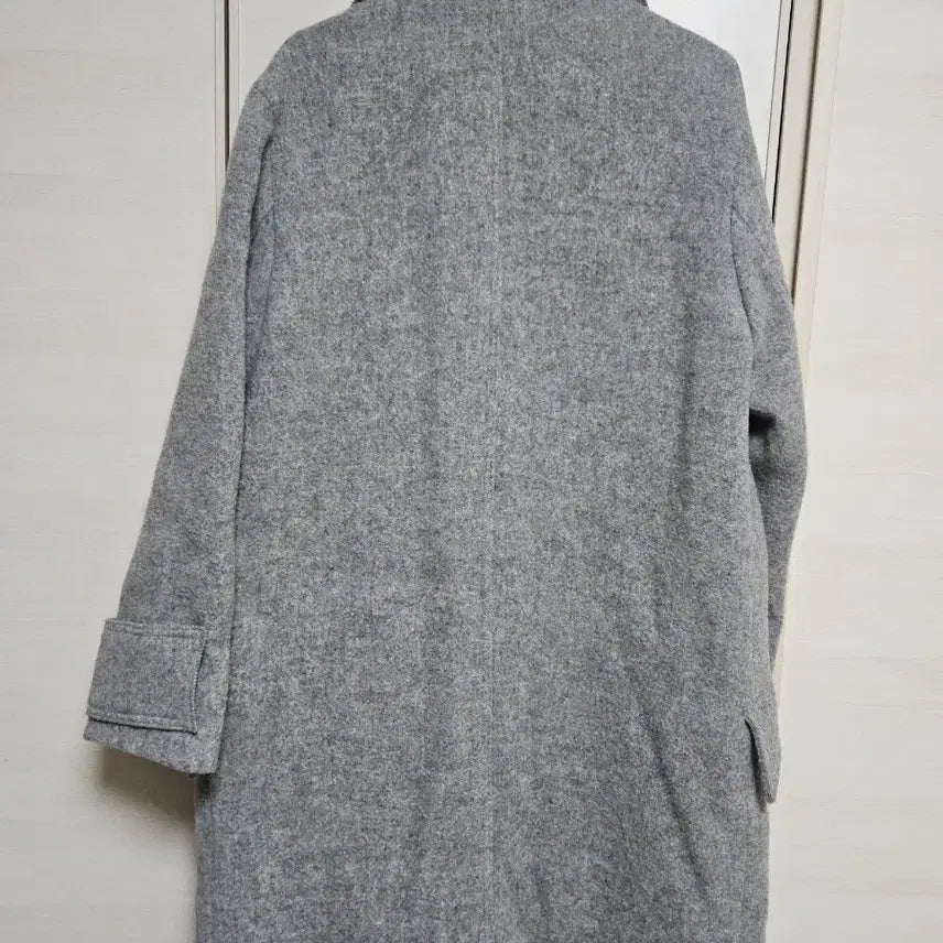 [BUNJANG] LAP Double Button Coat - Gray / LAP 랩 더블 버튼 코트 회색
