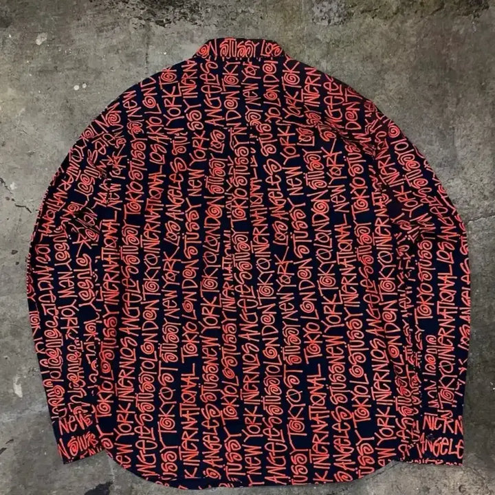 [BUNJANG] Stussy Full Logo Shirt / 스윙잉서울 스투시 00s 풀로고 셔츠
