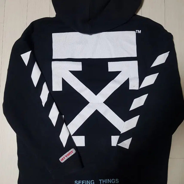 [BUNJANG] Off-White Arrow Hoodie (Black) [Size M] / M   오프화이트 OFF-WHITE 블랙 애로우 후드티