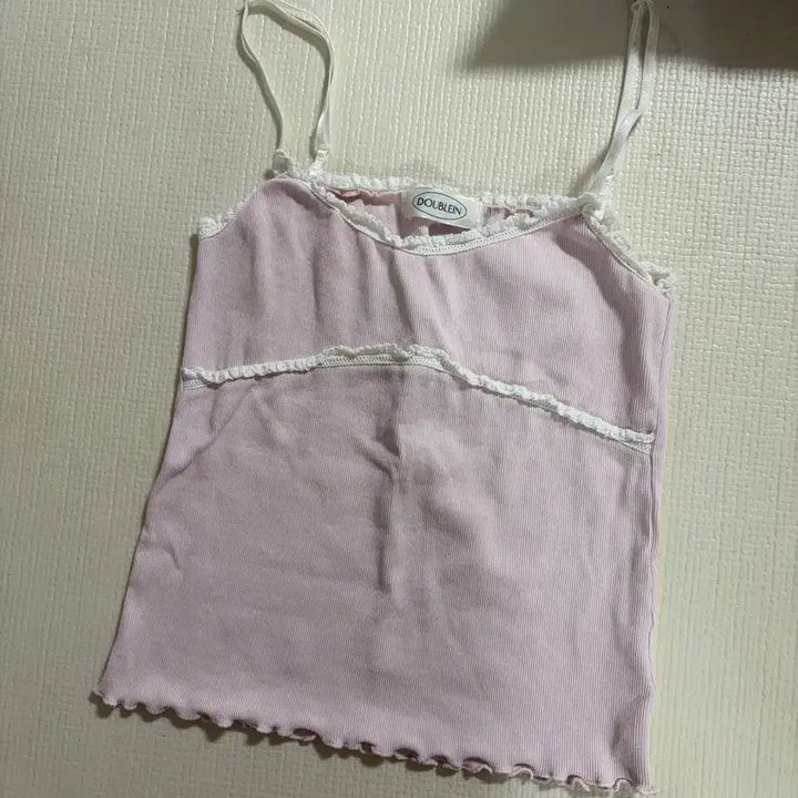 [BUNJANG] Cool Pink Lace Cami Top / 쿨핑크 레이스 나시