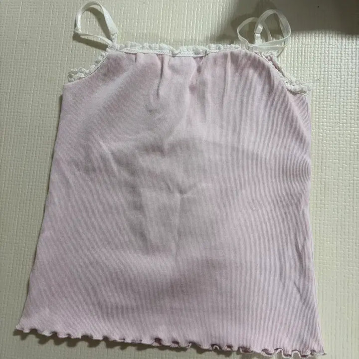 [BUNJANG] Cool Pink Lace Cami Top / 쿨핑크 레이스 나시