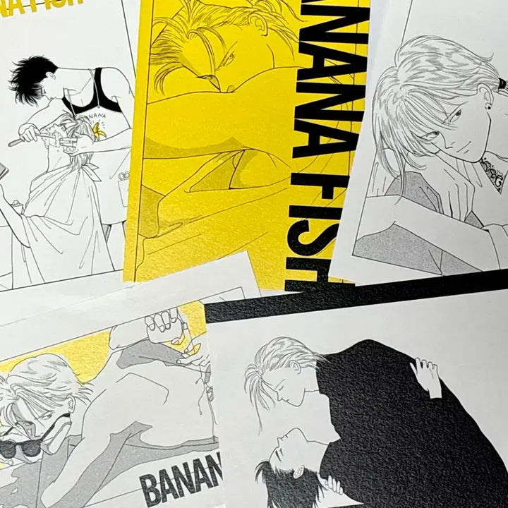 [BUNJANG] Banana Fish Ash Lynx Postcard Bundle Set / 바나나피쉬 원화 엽서 5장 일괄