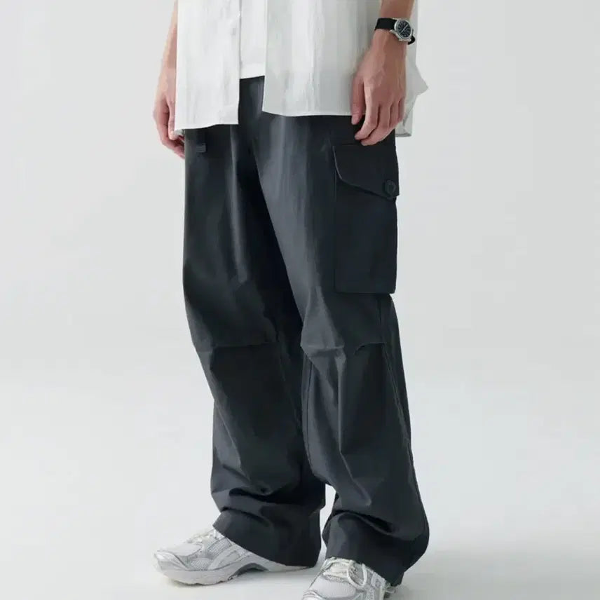 [BUNJANG] City Leisure Wide Belted Cargo Pants 28 / [시티 레저] 와이드 벨티드 카고 팬츠 28