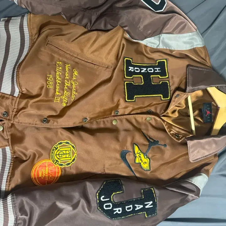 [BUNJANG] Jordan x Russell Westbrook Varsity Jacket / Jordan x Russell Westbrook 조던 러셀 바시티 자켓