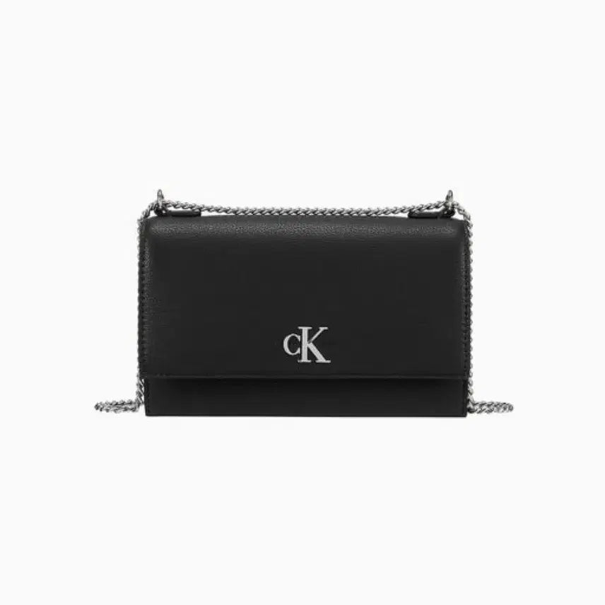[BUNJANG] Calvin Klein Monogram Chain Crossbody Bag Black / 캘빈클라인 체인 크로스백 [카즈하 착용/거의새상품/최저가