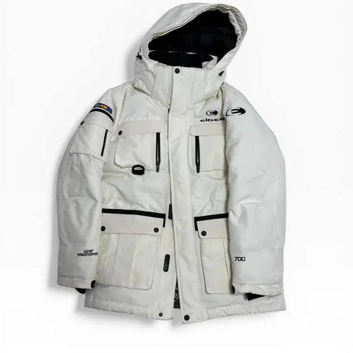 [BUNJANG] Aider White Goose Down Padded Jacket / 아이더 화이트 구스다운 패딩 700필 M