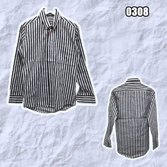 [BUNJANG] Thom Browne Striped Shirt / L 톰브라운 스트라이프 셔츠