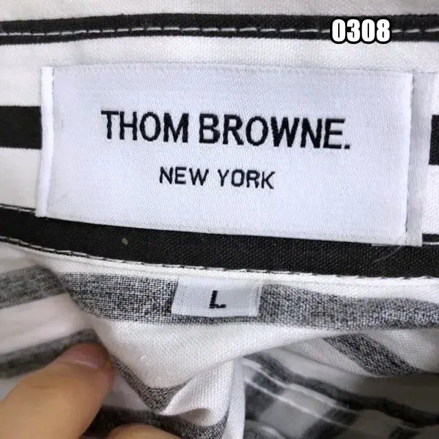 [BUNJANG] Thom Browne Striped Shirt / L 톰브라운 스트라이프 셔츠