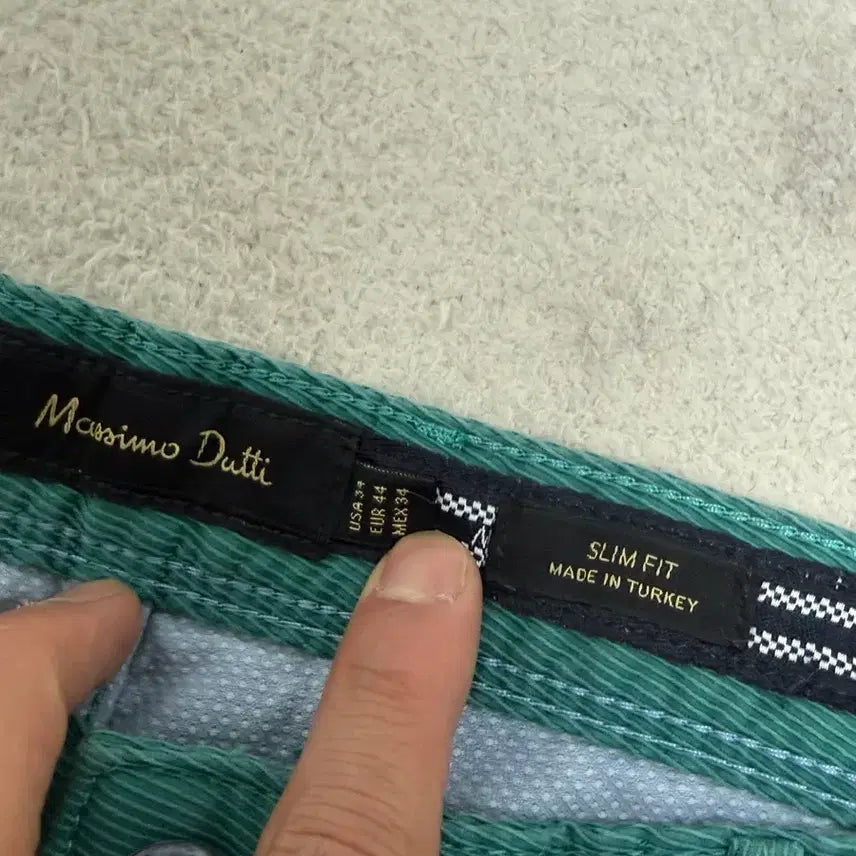 [BUNJANG] Massimo Dutti Green Cotton Pants 34 / 마시모두띠 그린 면바지 34