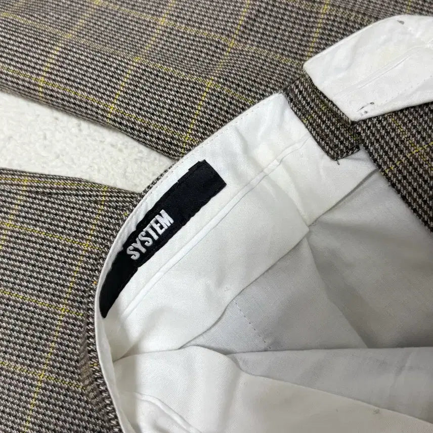 [BUNJANG] System Check Pattern Slacks 78 / 시스템 체크 패턴 슬랙스 바지 78