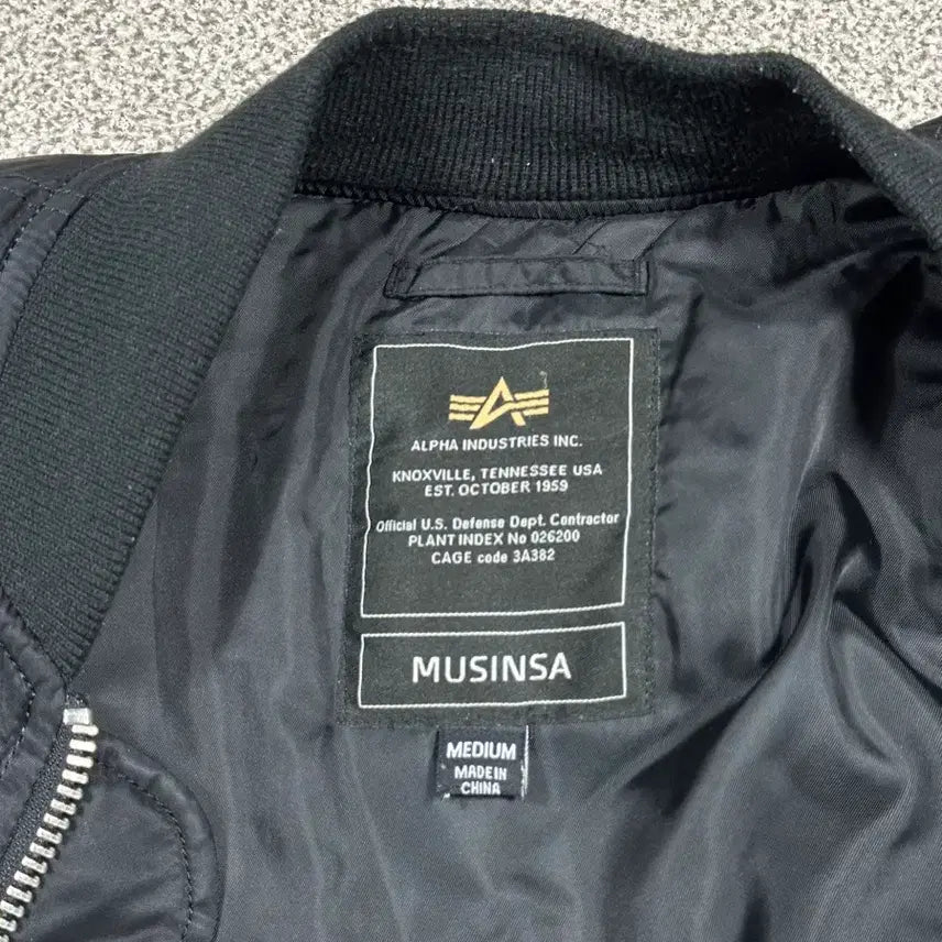 [BUNJANG] Alpha Industries x Musinsa MA-1 Bomber Jacket / 알파인더스트리x무신사 ma1 항공점퍼자켓 M