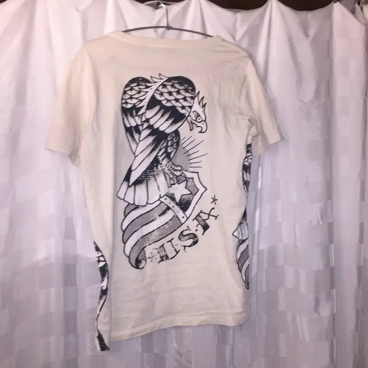 [BUNJANG] Ed Hardy Studded Chicago T-shirt / Ed Hardy 에드하디 고스펑크 스터드 시카고 반팔티
