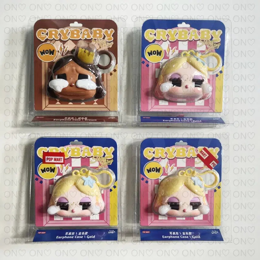[BUNJANG] Popmart Crybaby Shiny Earphone Bag (Gold) / [팝마트] 크라이베이비 샤이니 이어폰 백(골드)