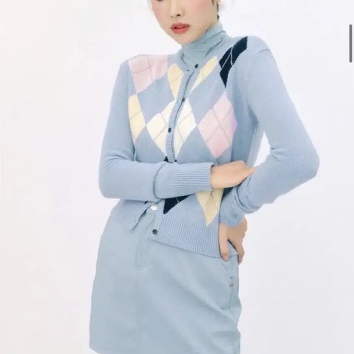 [BUNJANG] GROVE Cha Jungwon Argyle Set / 그로브 차정원 아가일 셋업
